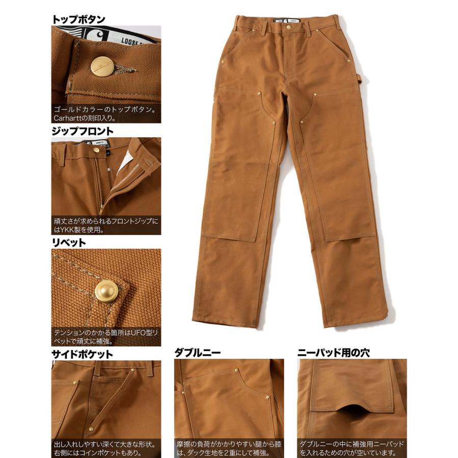 【アメリカ直輸入】カーハート ダブルニー ペインターパンツ 未洗い パンツ CARHARTT B01 ワークパンツ カーペンターパンツ｜cocochiya｜10