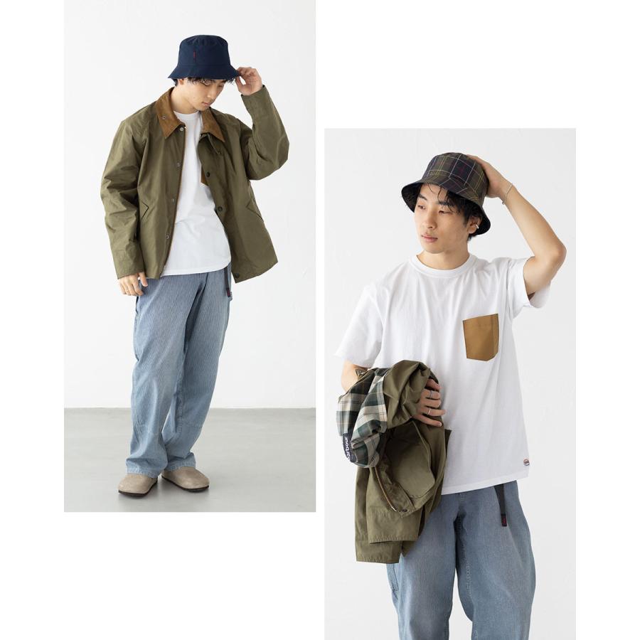Barbour（バブアー） リバーシブル バケットハット チェック UV対策