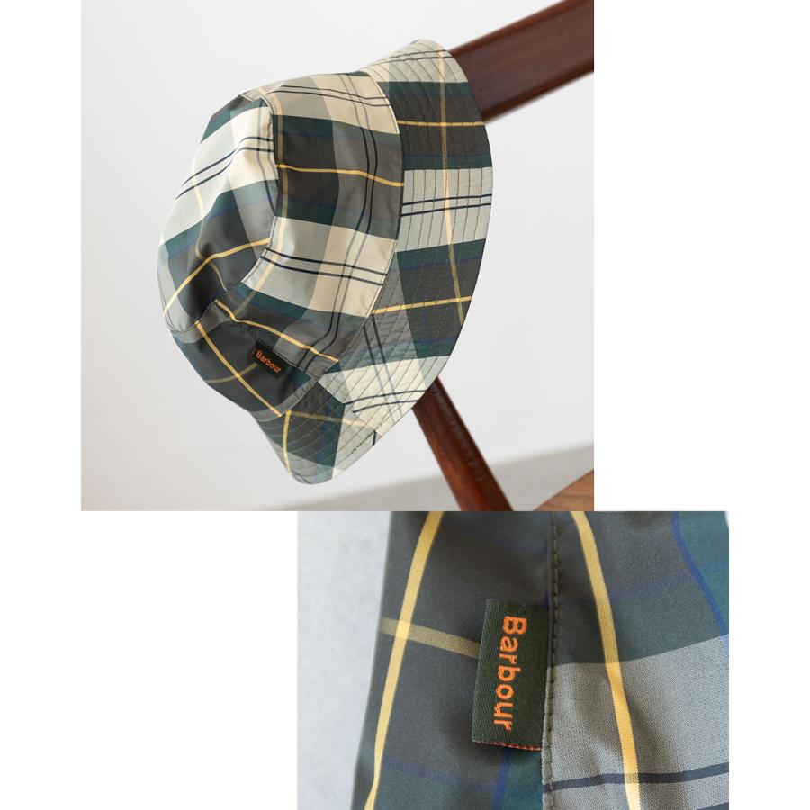 Barbour（バブアー） リバーシブル バケットハット チェック UV対策
