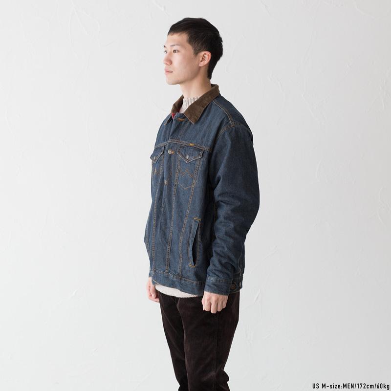 ラングラー デニムジャケット ブランケット裏地 74265RT ラスティック ブロークンデニム COWBOY CUT BLANKET LINED DENIM JACKET｜cocochiya｜05