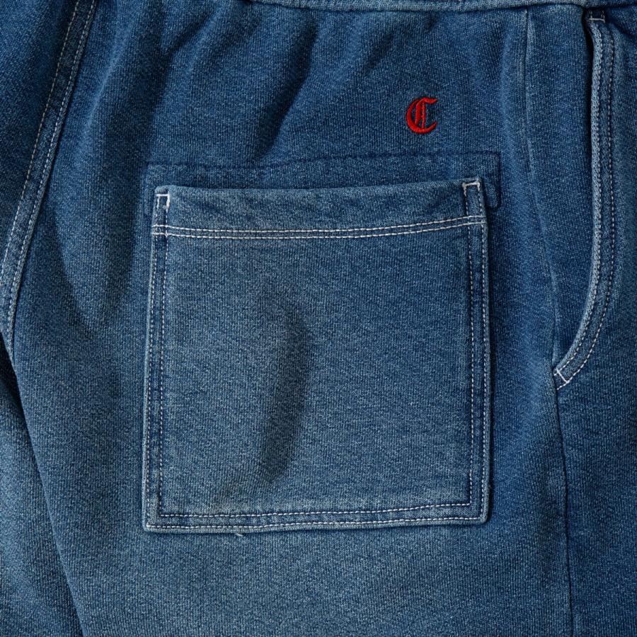 Champion（チャンピオン） インディゴ染め スウェット ショーツ C3
