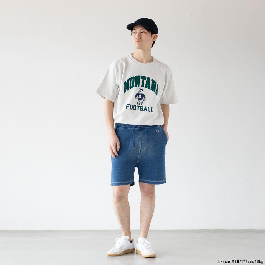 Champion（チャンピオン） インディゴ染め スウェット ショーツ C3