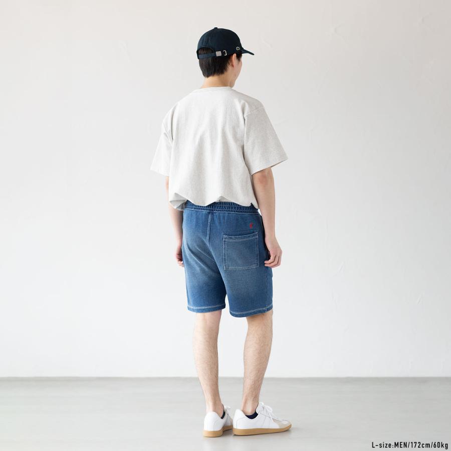 Champion（チャンピオン） インディゴ染め スウェット ショーツ C3