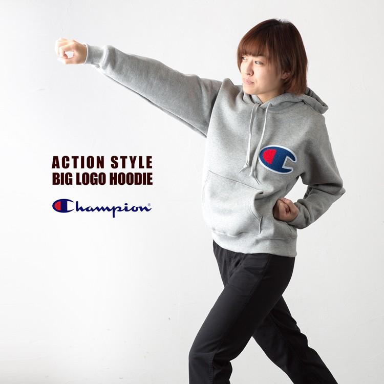 championチャンピオンパーカー C3-127 楽天市場】【SALE】【Champion】 チャンピオン C3-E127 ビッグロゴ