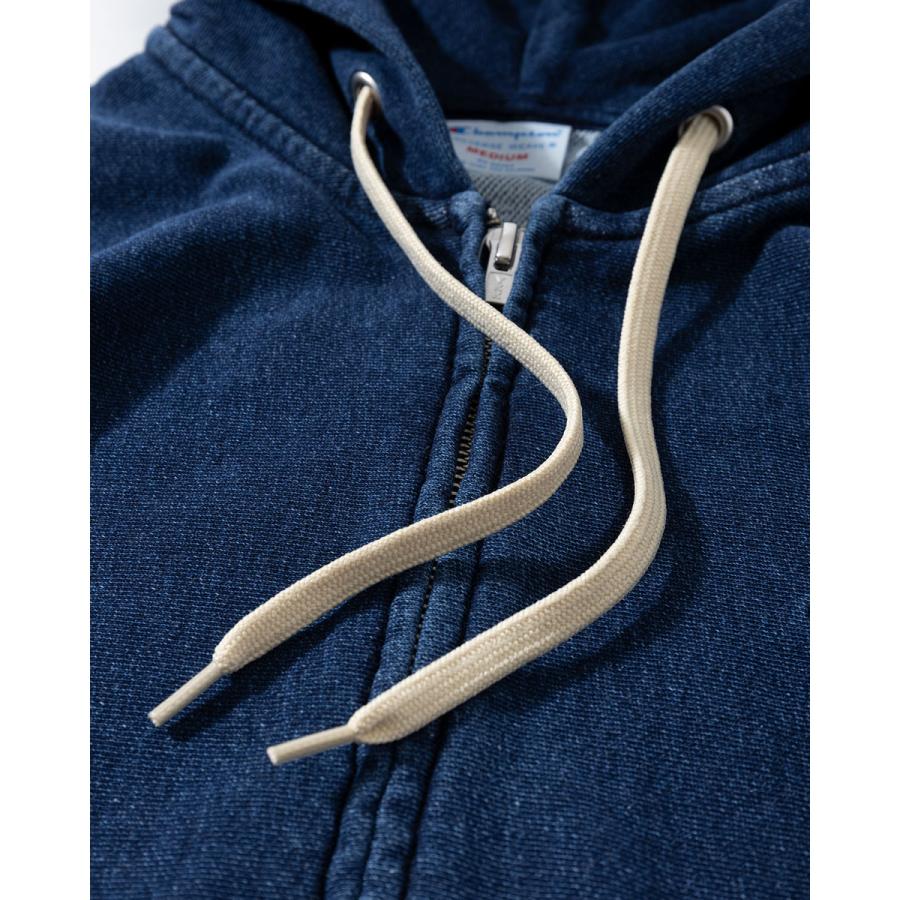 【champion】リバースウィーブ/ジップパーカー/レディースM/インディゴ Champion（チャンピオン） パーカー インディゴ染め リバースウィーブ