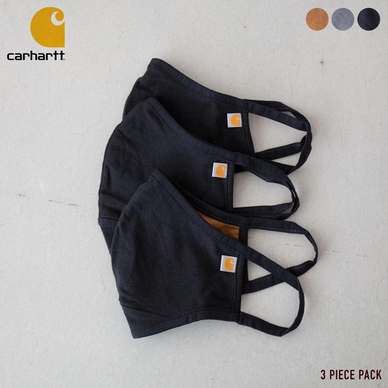 カーハート マスク コットンブレンド イヤーループ フェイスマスク 3枚