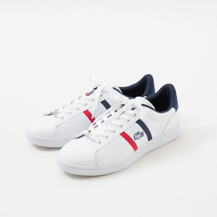 新品 LACOSTE ラコステ カーナビー 白×ネイビー 27cm スニーカー LACOSTE（ラコステ） カーナビー セット LACOSTE 49SMA0309/49SFA0019