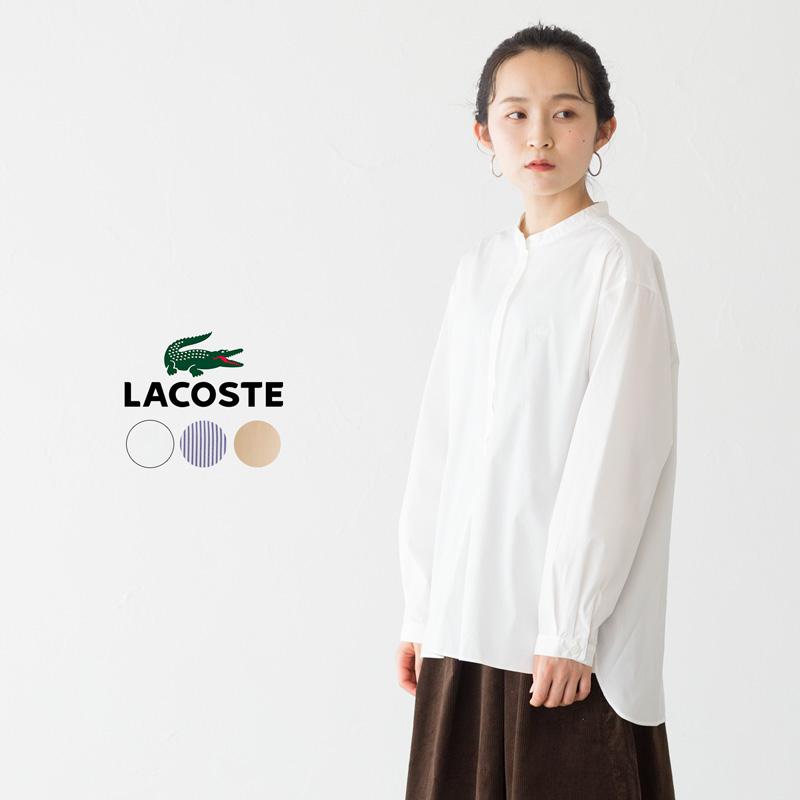 LACOSTE ラコステ スタンドカラープルオーバーブラウス CF0676-99