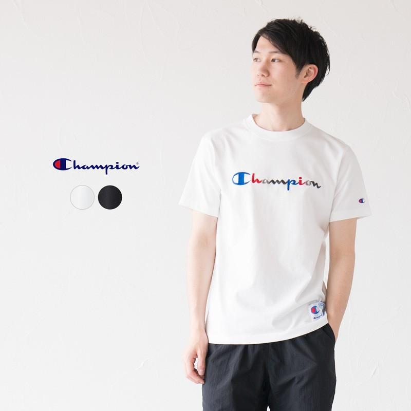 チャンピオン スクリプトロゴ 半袖 Tシャツ C3 H371 カラフル刺繍 アクションスタイル ネコポス可 Ch As Colorful Logotee ココチヤ 通販 Yahoo ショッピング