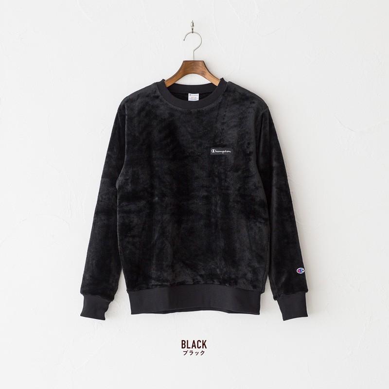 30%OFF】チャンピオン ベロア クルーネック スウェット フリース