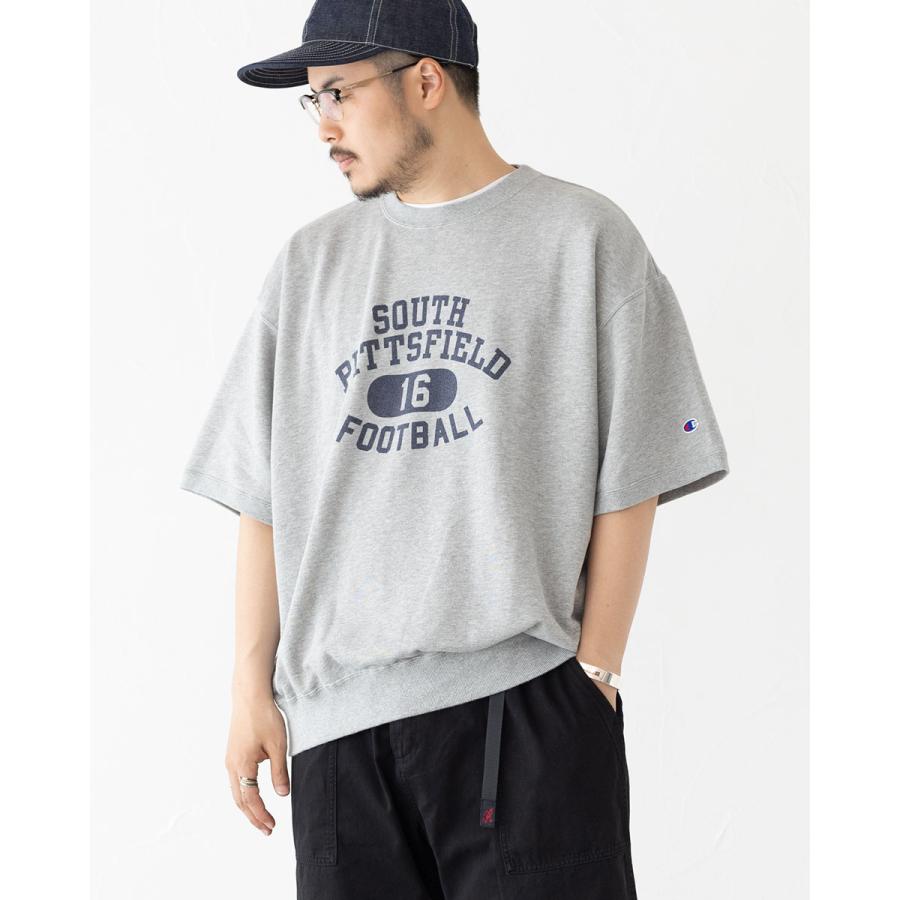 LoopWheelerBeamsJapanショートスリーブクルーネックスウェット Champion（チャンピオン） ベーシック ショートスリーブ クルーネック