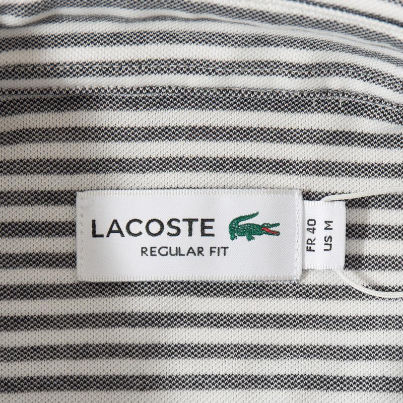 LACOSTE（ラコステ） クールマックスブレンド 鹿の子地 ストライプ