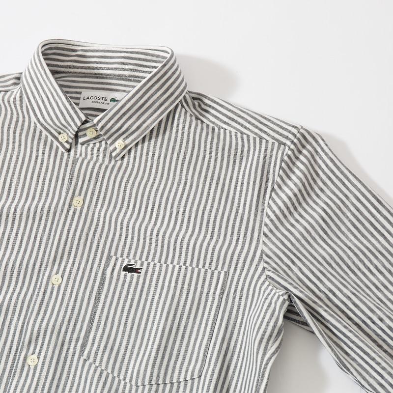 LACOSTE（ラコステ） クールマックスブレンド 鹿の子地 ストライプ