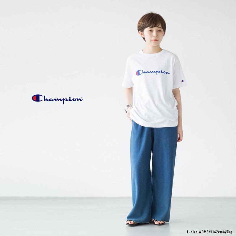 チャンピオン レディース スウェットパンツ インディゴ ワイドパンツ Cw K2 Champion リバースウィーブ 九分丈 カットオフ 裏毛 スエット Cw K2 ココチヤ 通販 Yahoo ショッピング