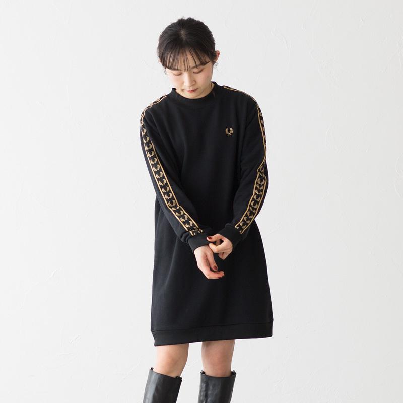 FRED PERRY（フレッドペリー） テープド スウェットシャツ ドレス