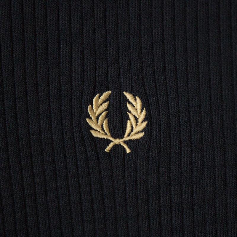 [春夏物、出品中！！]FRED PERRY リブ ニットワンピース FRED PERRY フレッドペリー リブ ニット ドレス D3154