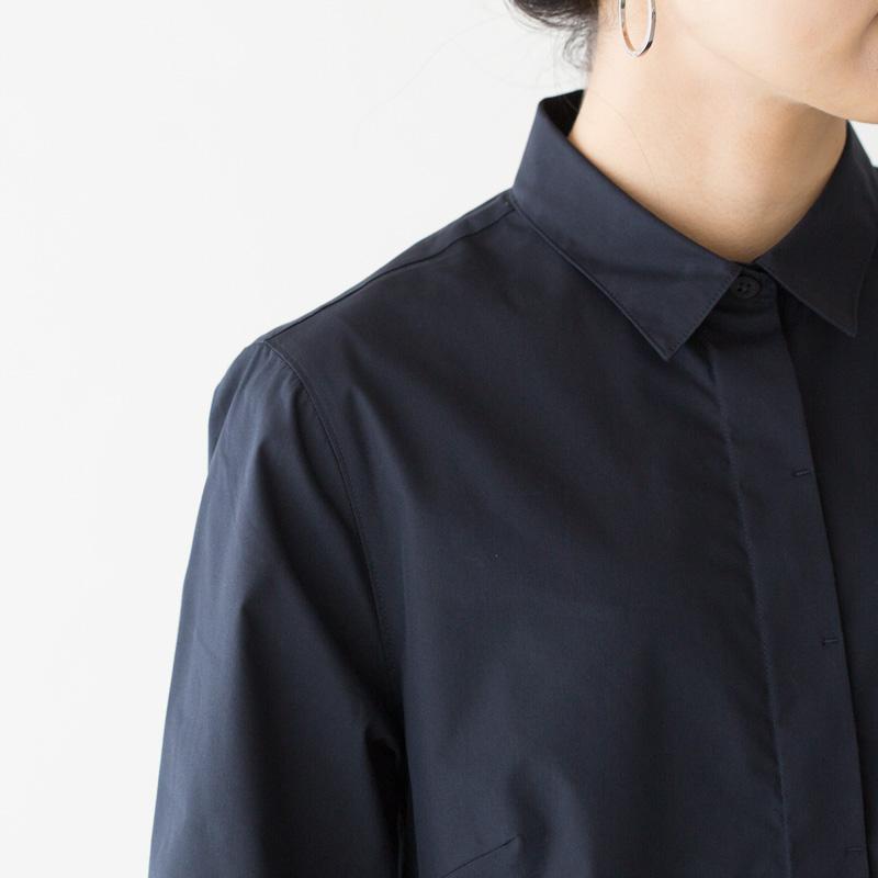 FRED PERRY（フレッドペリー） プリーツ シャツ ドレス D4163