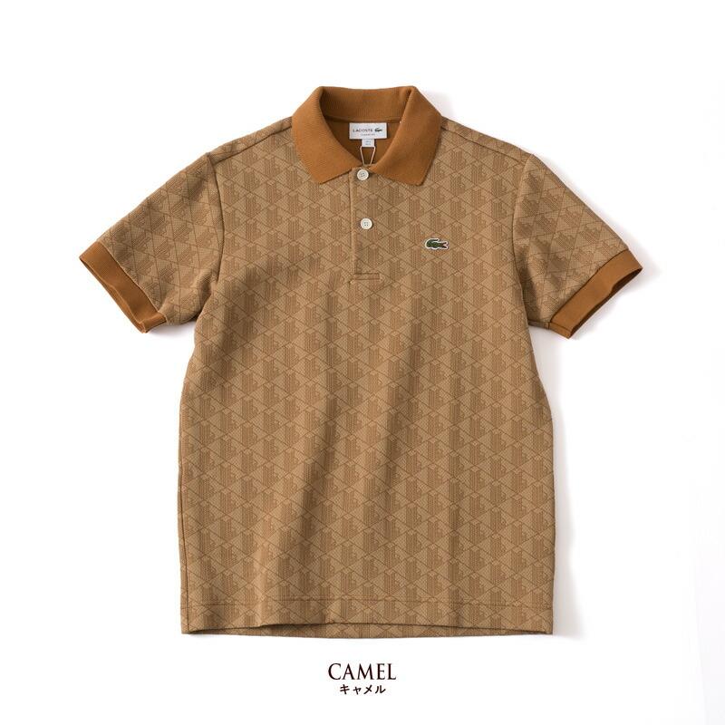 LACOSTE ラコステ モノグラム ジャカード ポロシャツ DH0073 LACOSTE ラコステ モノグラム ジャカード ポロシャツ DH0073