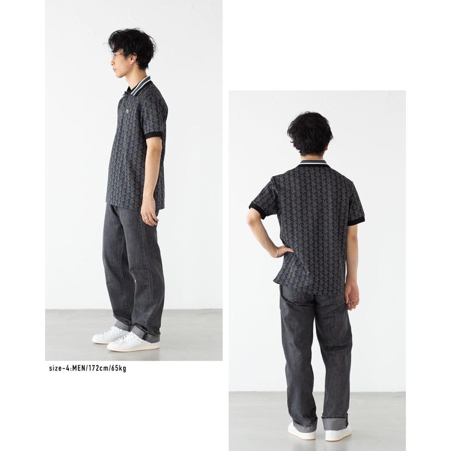 LACOSTE ラコステ モノグラム ジャカード ポロシャツ DH0073 LACOSTE ラコステ モノグラム ジャカード ポロシャツ DH0073