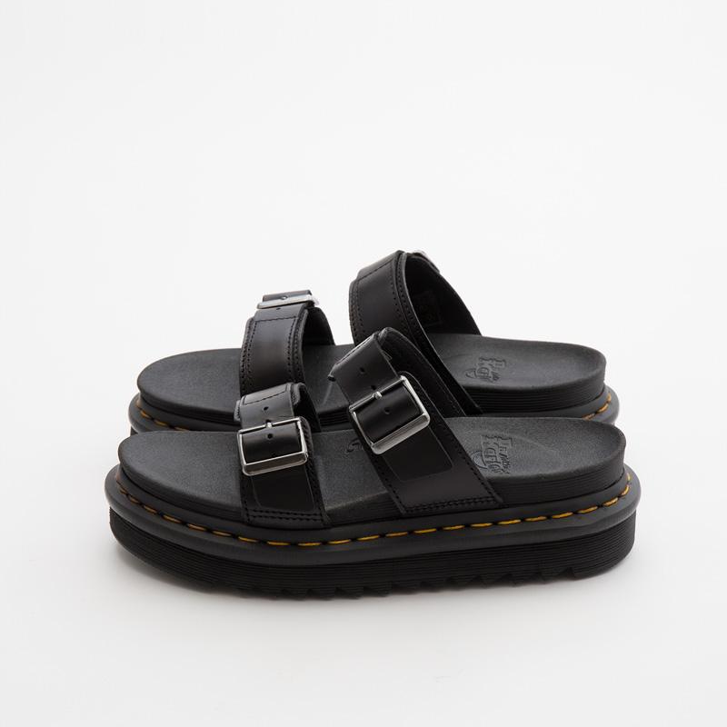 ドクターマーチン サンダルMYLES UK6ブラック Dr.Martens ドクターマーチン MYLES マイルス スライドサンダル