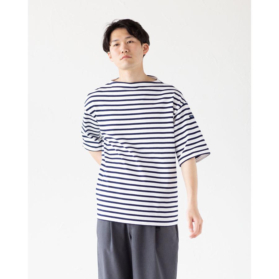 日本正規品 セントジェームス ウエッソン ルーズ 半袖 ドロップショルダー SAINT JAMES 20JC TEE LOOSE 8733 8725 レディース メンズ 無地 ボーダーの画像