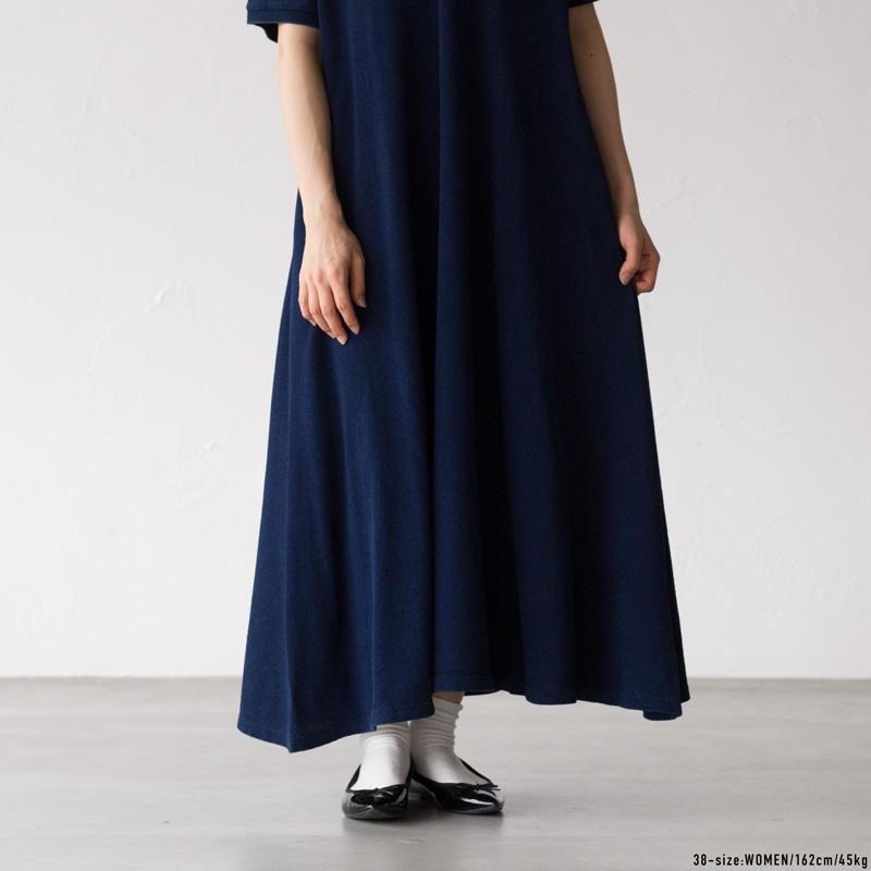 LACOSTE（ラコステ） インディゴ 鹿の子地 ポロドレス EF815EL