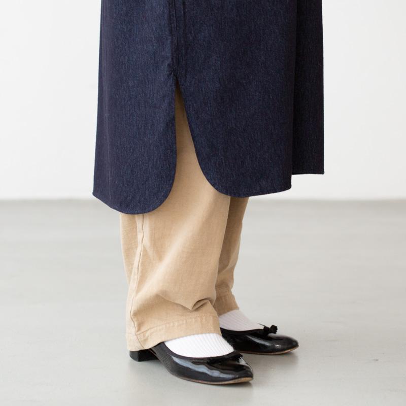 LACOSTE ラコステ インディゴライクニットシャツドレス EF865LJ LACOSTE ラコステ インディゴライクニットシャツドレス EF865LJ