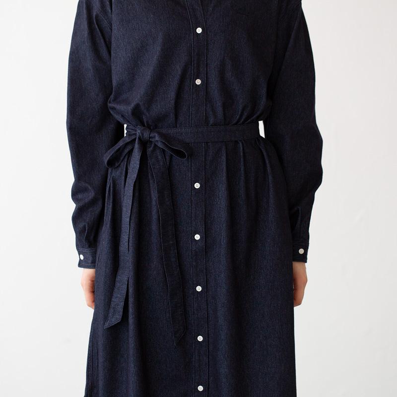 LACOSTE ラコステ インディゴライクニットシャツドレス EF865LJ LACOSTE ラコステ インディゴライクニットシャツドレス EF865LJ