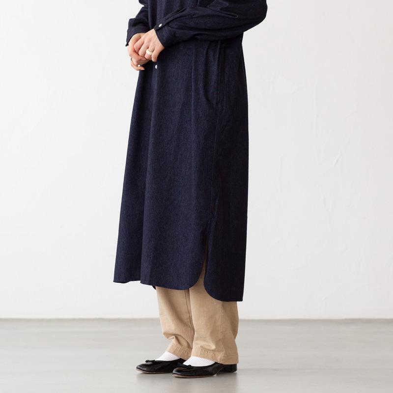 LACOSTE ラコステ インディゴライクニットシャツドレス EF865LJ LACOSTE ラコステ インディゴライクニットシャツドレス EF865LJ
