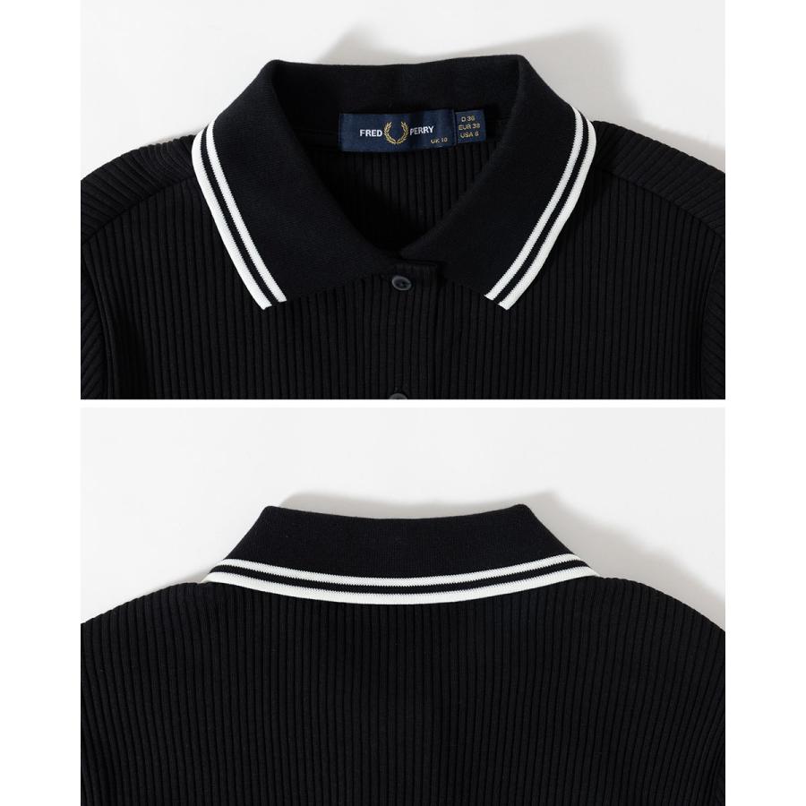 FRED PERRY（フレッドペリー） リブ ポロシャツ ドレス D2176