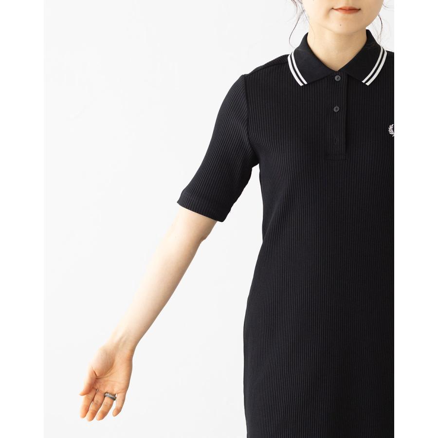 FRED PERRY（フレッドペリー） リブ ポロシャツ ドレス D2176
