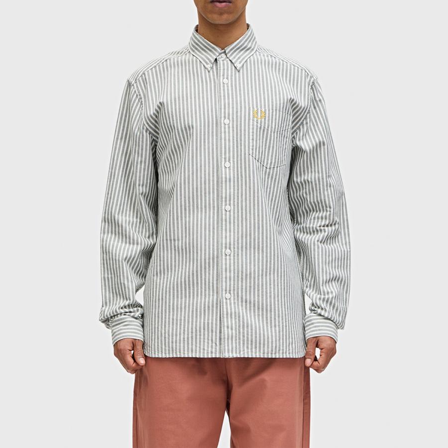 FRED PERRY フレッドペリー ストライプ オックスフォード ボタン FRED PERRY フレッドペリー ストライプ オックスフォード ボタン