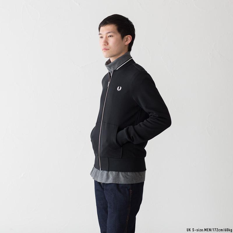 FRED PERRY フレッドペリー ジップスルー スウェットシャツ FRED PERRY フレッドペリー ジップスルー スウェットシャツ
