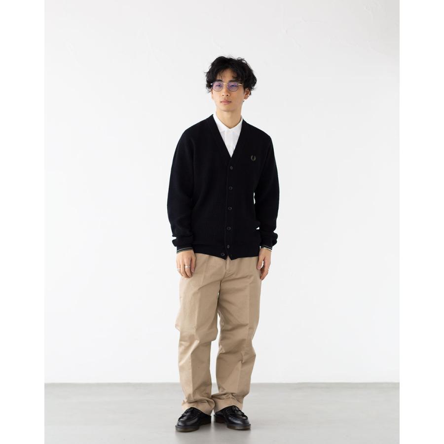 FRED PERRY フレッドペリー ワッフル ステッチ カーディガン FRED PERRY フレッドペリー ワッフル ステッチ カーディガン