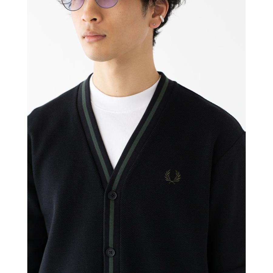 FRED PERRY フレッドペリー カーディガン ティップ ピケ FRED PERRY フレッドペリー カーディガン ティップ ピケ