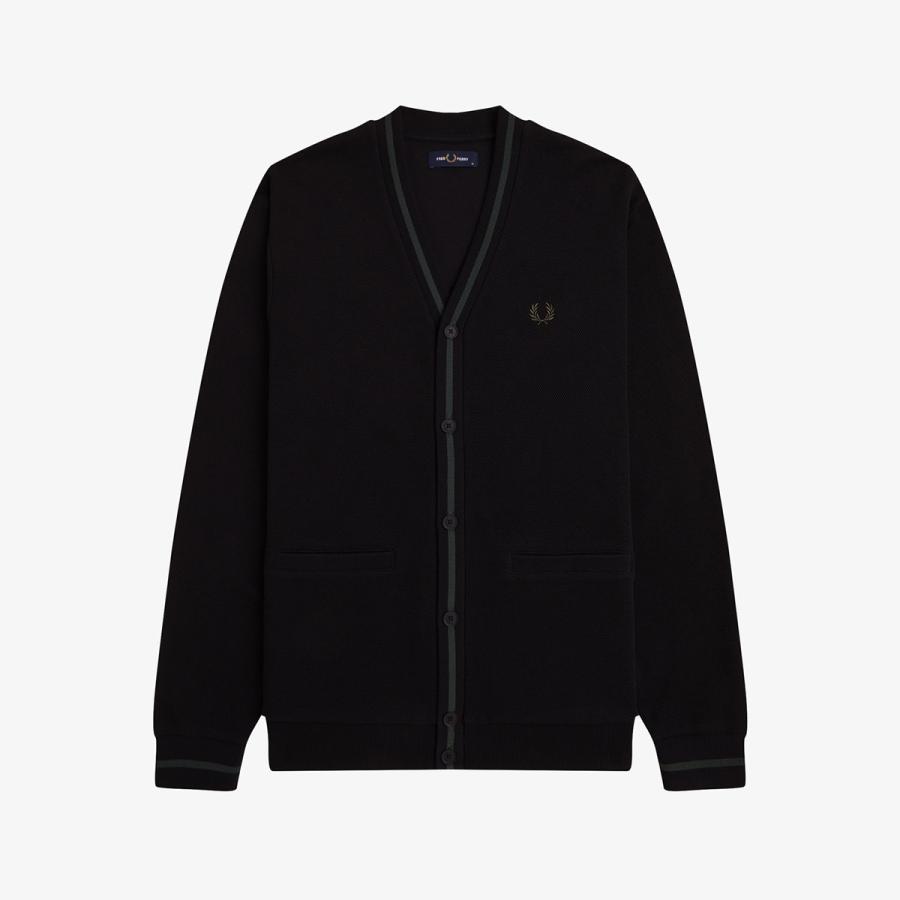 FRED PERRY フレッドペリー カーディガン ティップ ピケ FRED PERRY フレッドペリー カーディガン ティップ ピケ