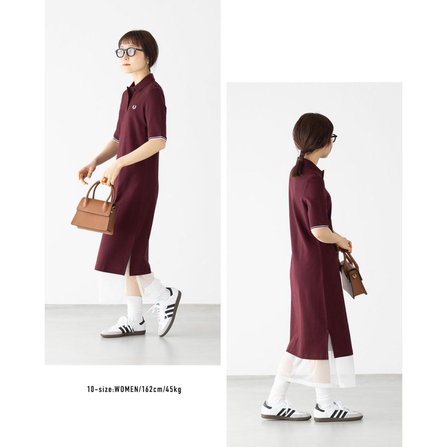 FRED PERRY（フレッドペリー） シアー ティップド ポロシャツ ドレス