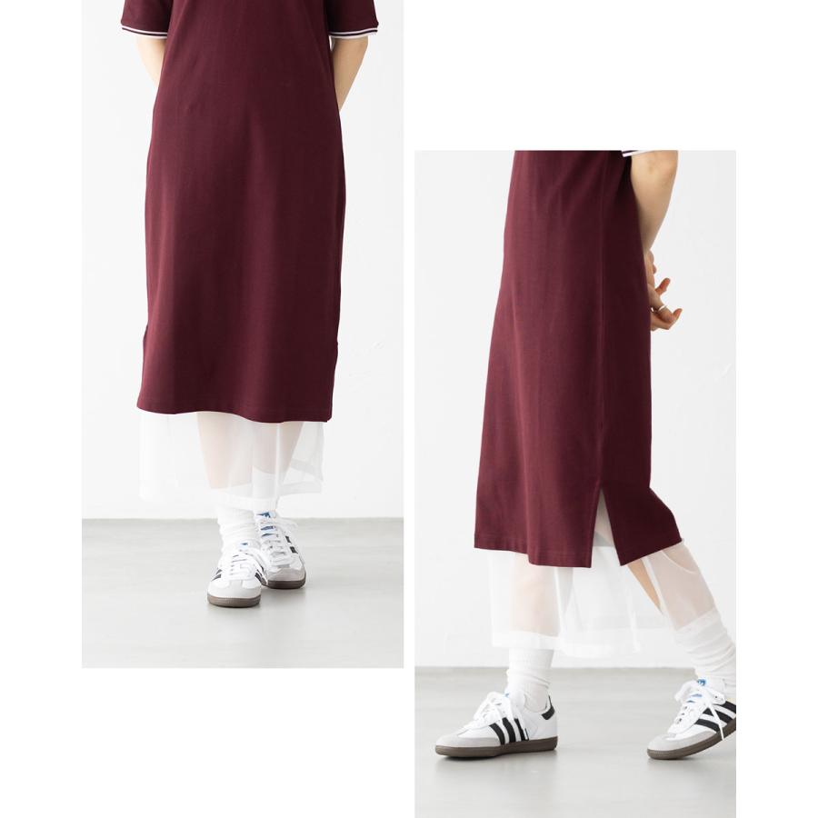 FRED PERRY（フレッドペリー） シアー ティップド ポロシャツ ドレス