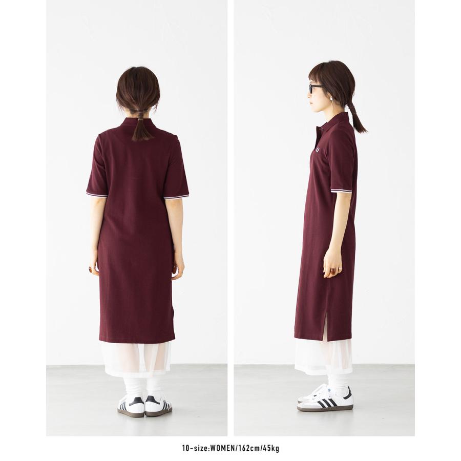 FRED PERRY（フレッドペリー） シアー ティップド ポロシャツ ドレス