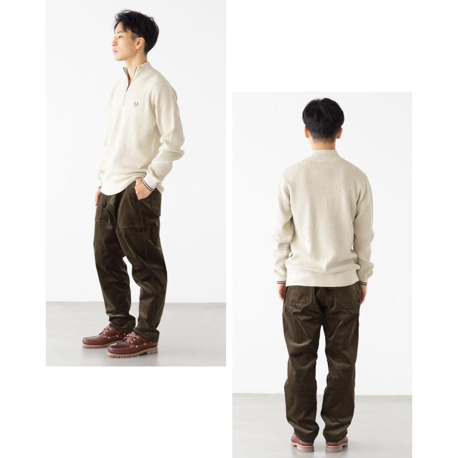 FRED PERRY（フレッドペリー） ワッフル ステッチ ハーフジップ