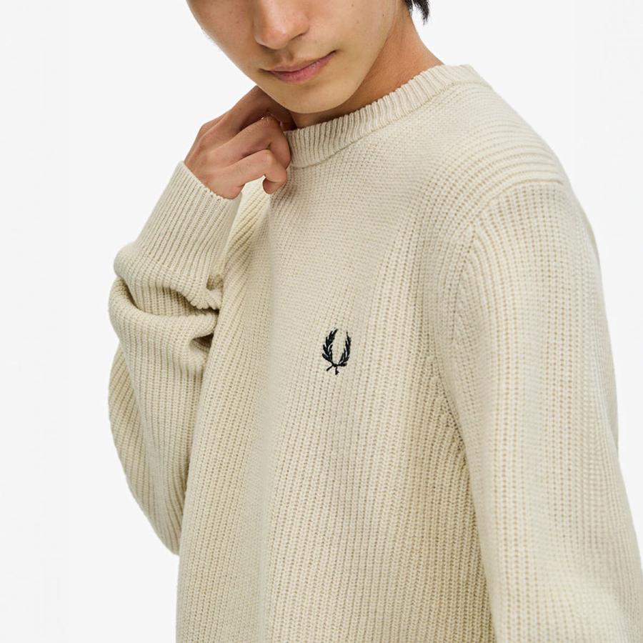 FRED PERRY フレッドペリー リブ編み セーター テクスチャード FRED PERRY フレッドペリー リブ編み セーター テクスチャード