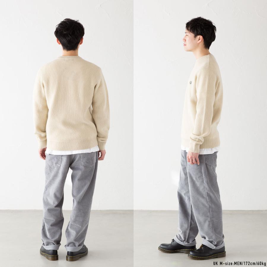FRED PERRY フレッドペリー リブ編み セーター テクスチャード FRED PERRY フレッドペリー リブ編み セーター テクスチャード