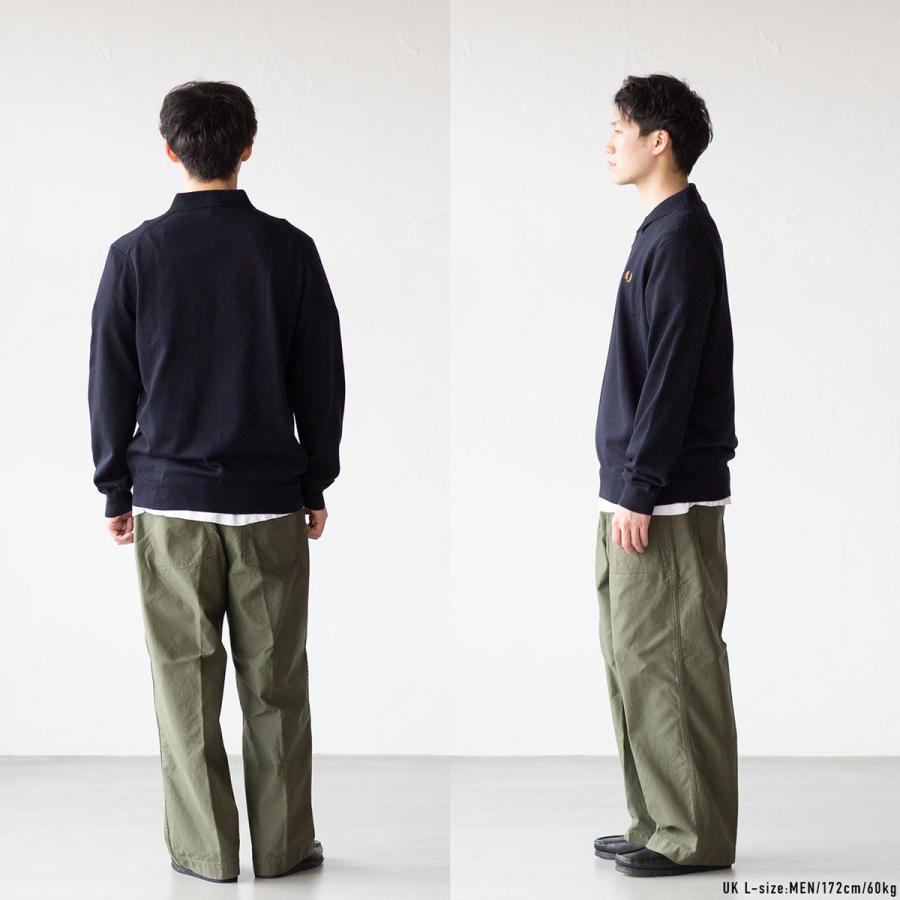 FRED PERRY フレッドペリー ニット ポロシャツ 長袖 K4535 FRED PERRY フレッドペリー ニット ポロシャツ 長袖 K4535