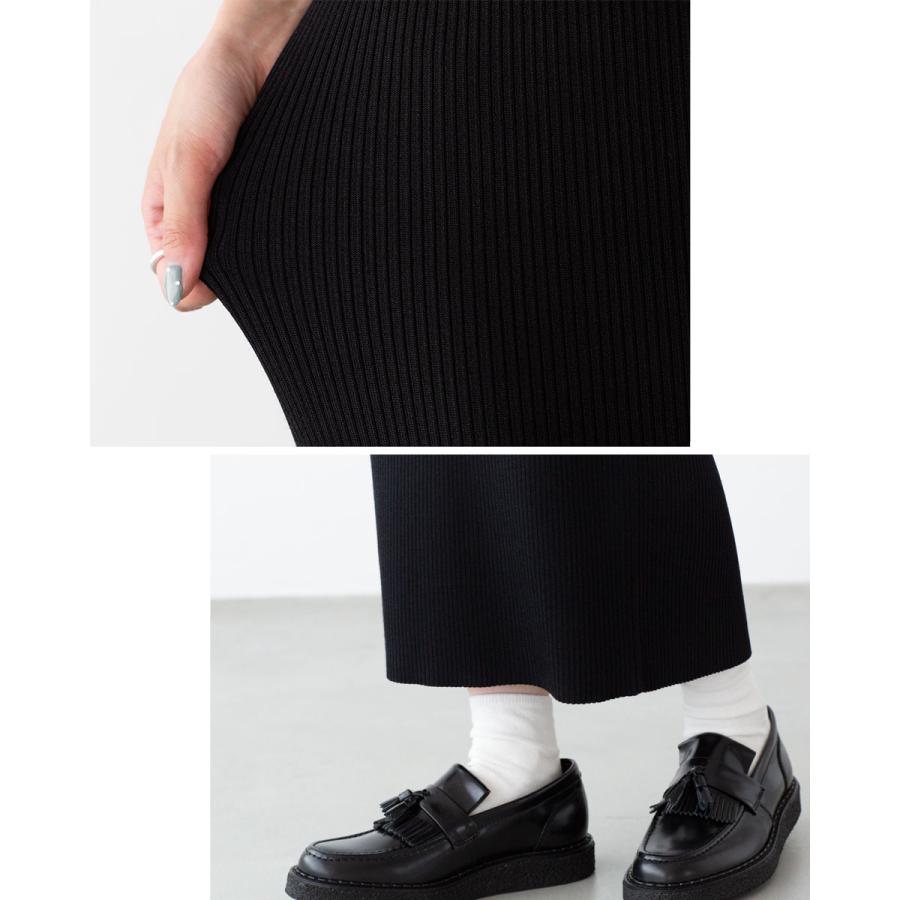 FRED PERRY（フレッドペリー） ティップド リブ ニット スカート FRED