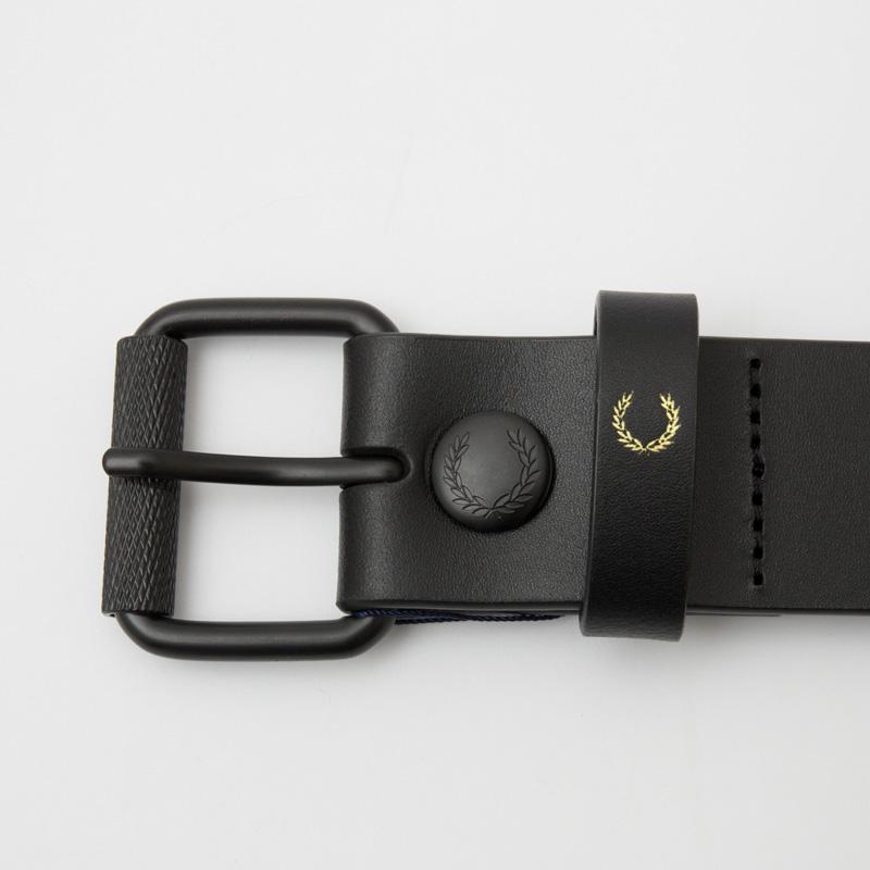 FRED PERRY フレッドペリー バーニッシュド レザー ベルト FRED PERRY フレッドペリー バーニッシュド レザー ベルト