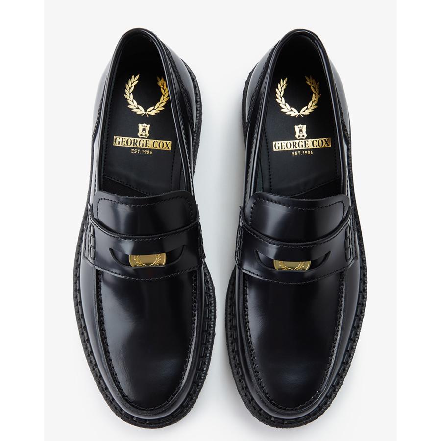 フレッドペリーE COX フリンジ付きローファー FRED PERRY（フレッドペリー） ジョージコックス ペニー ローファー