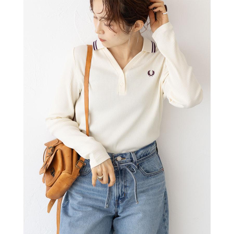 FRED PERRY（フレッドペリー） ツイン ティップド リブ ポロシャツ