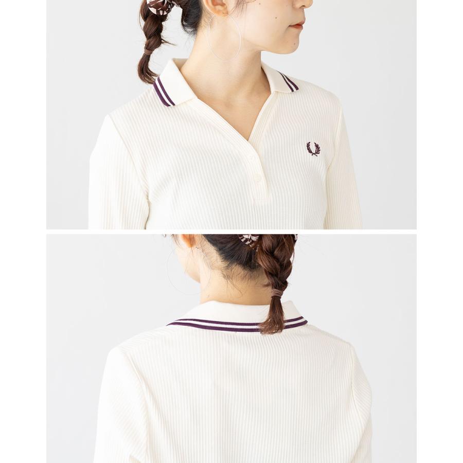 FRED PERRY（フレッドペリー） ツイン ティップド リブ ポロシャツ