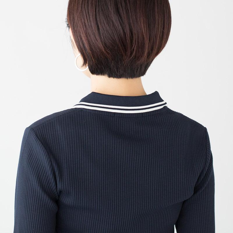 FRED PERRY（フレッドペリー） ツイン ティップド リブ ポロシャツ