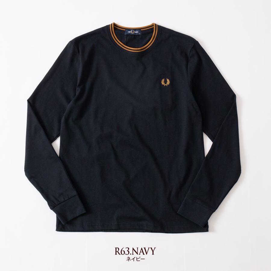 フレッドペリー ツイン ティップド Tシャツ 長袖 FRED PERRY M9602 メンズ レディース リンガーTシャツ｜cocochiya｜04